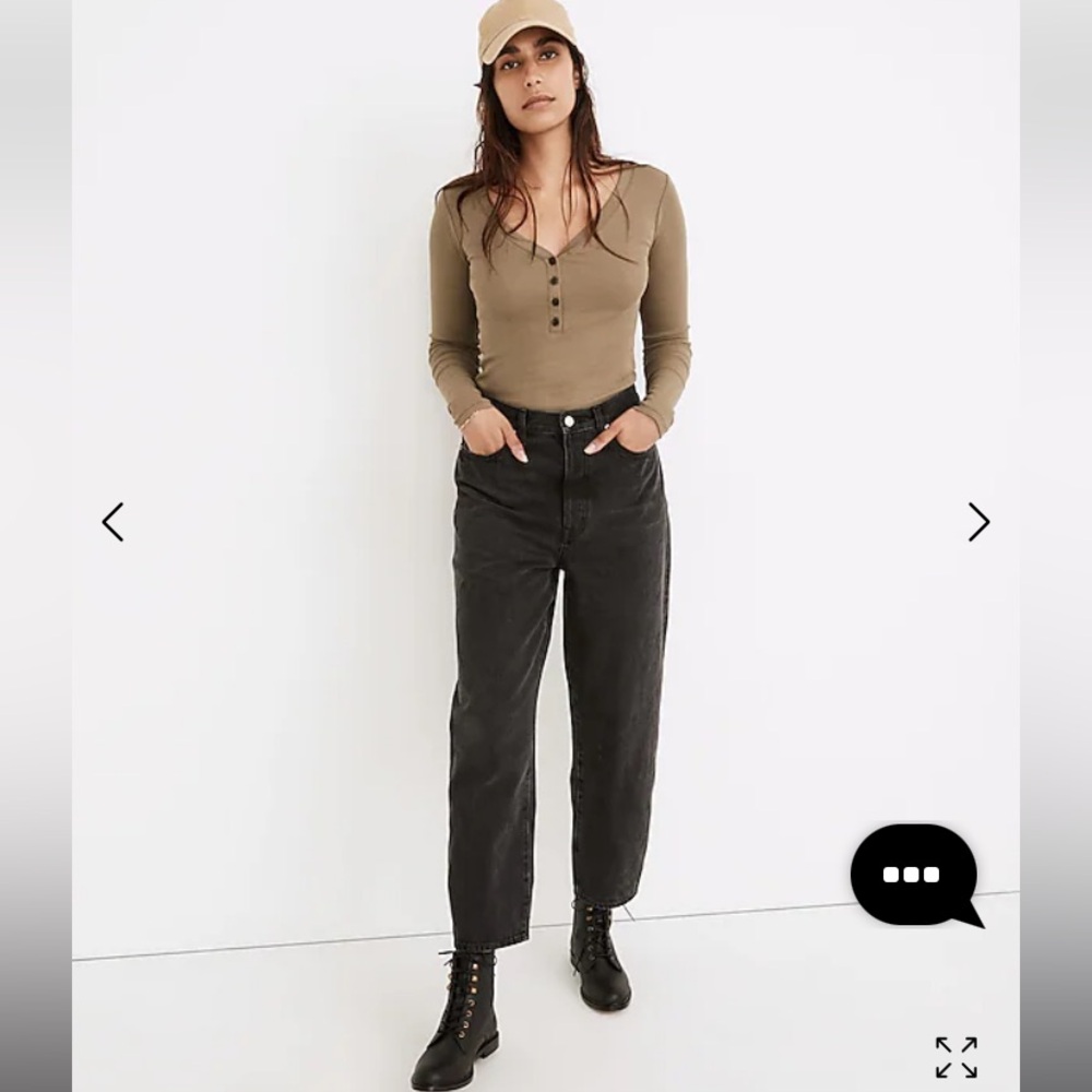 Madewell Balloon Jeans in Noll Wash Size 25